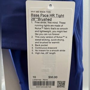 Base Pace HR Tight 28” Brushed